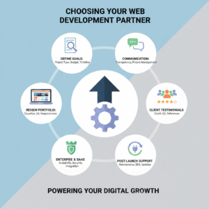 Infographic of web development company