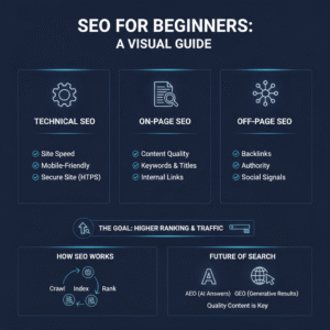 Infographic image of SEO for beginners