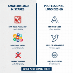 Infographic of logo design mistakes