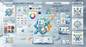 Infographic image of brand identity design