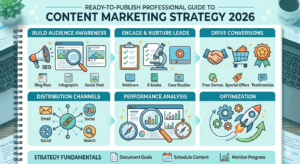Infographic image of content marketing strategy