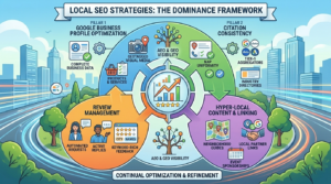 Infographic image of local SEO strategies