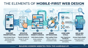 Infographic of mobile-first web design