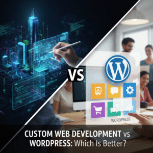 custom web development vs WordPress