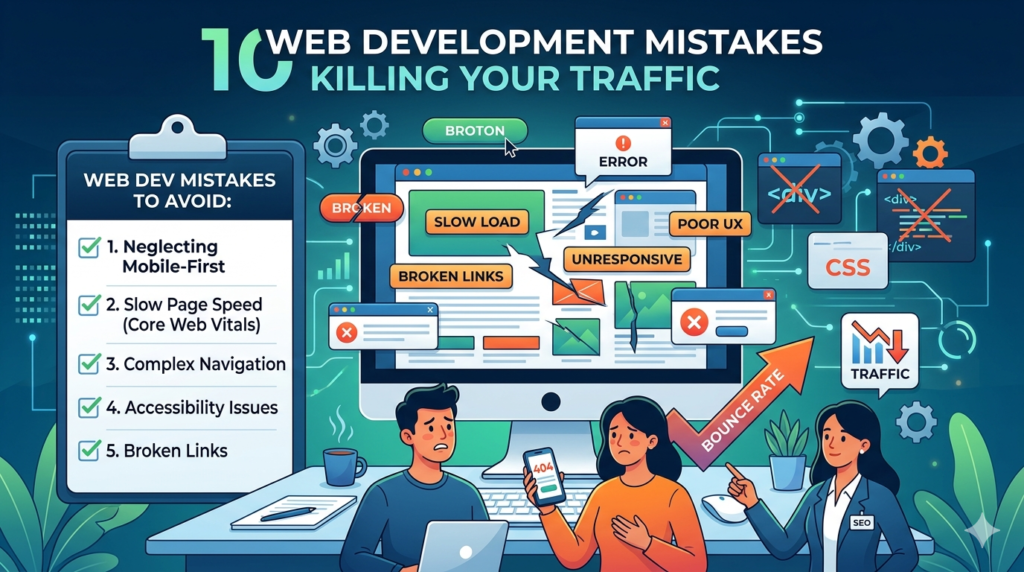 web development mistakes