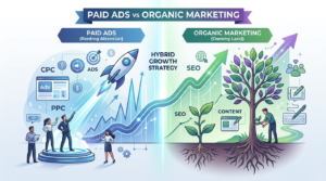 paid ads vs organic marketing
